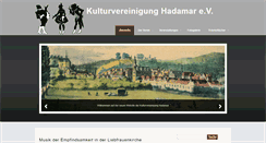 Desktop Screenshot of kulturvereinigung-hadamar.de