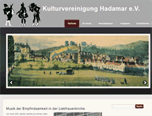 Tablet Screenshot of kulturvereinigung-hadamar.de